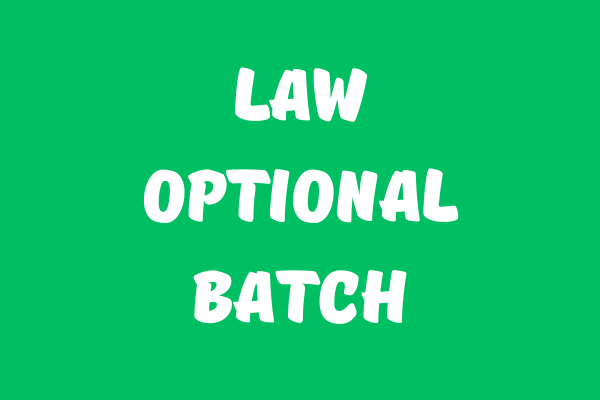 LAW Optional Batch