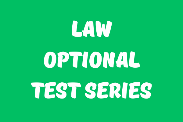 LAW Optional TEST SERIES