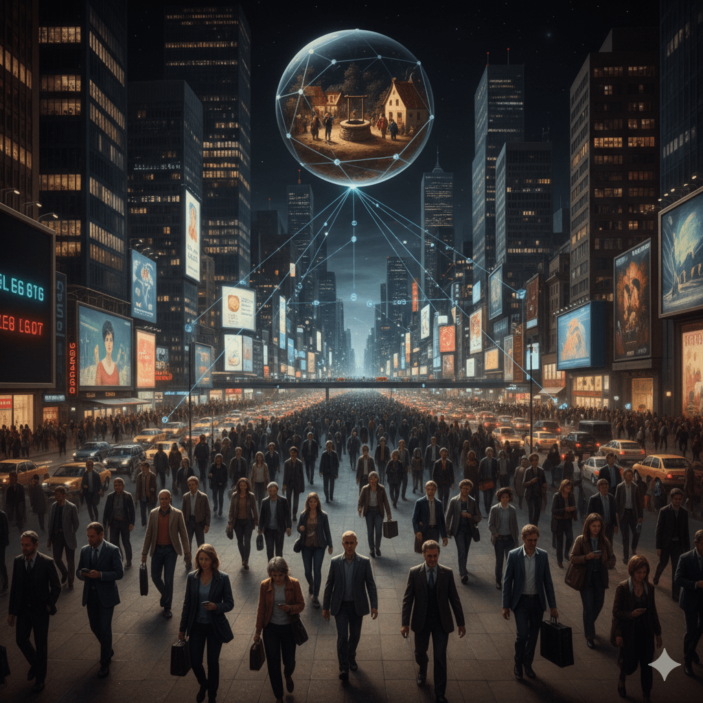 Large-scale Impersonal Society Visualization