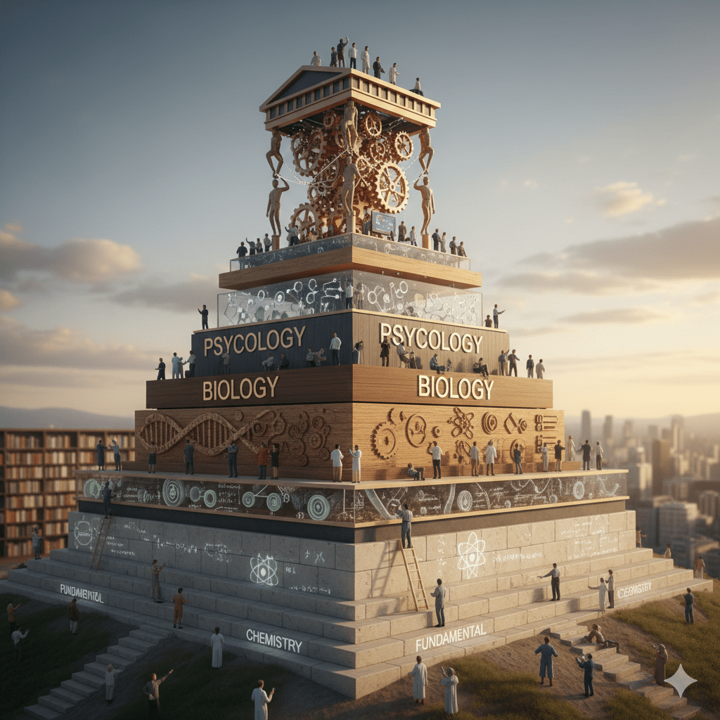 Auguste Comte's Hierarchy of Sciences Visualization