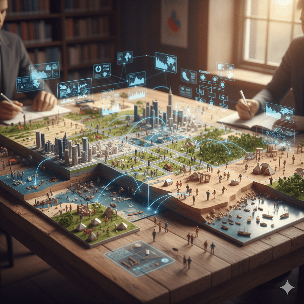 Spatial Organization and Urbanization Visualization