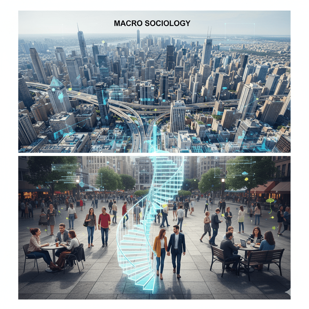 Micro vs Macro Sociology Visualization