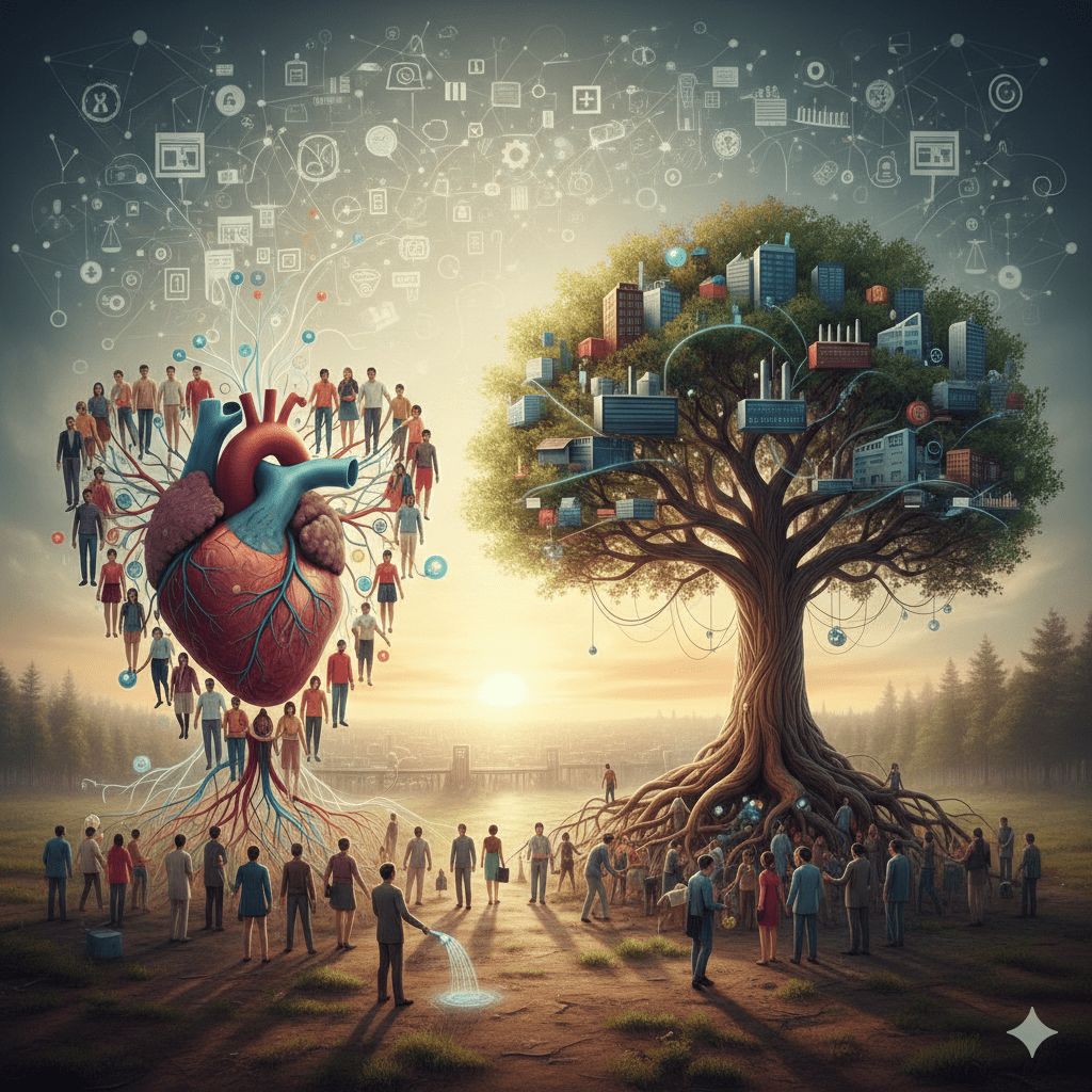 Sociological Visualization of the Organic Analogy