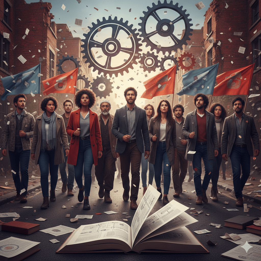 Sociological Visualization of Social Upheaval and Transformation