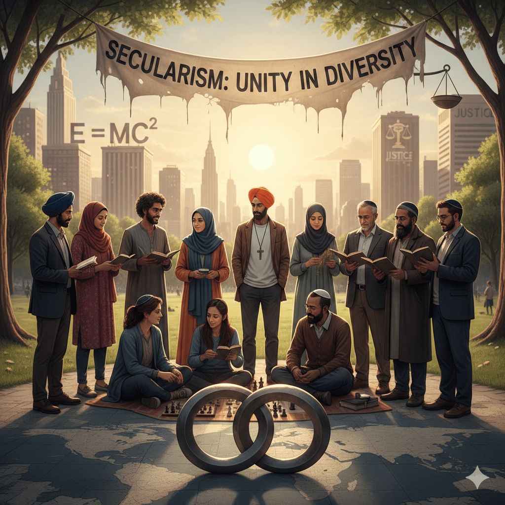 Sociological Visualization of Secularism and Pluralism