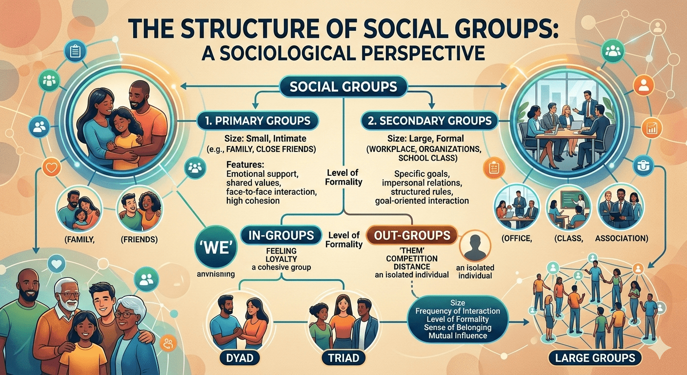 Sociological Visualization of Social Groups and Interactions