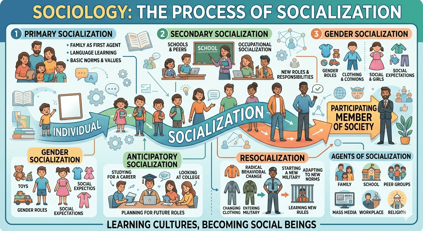 Sociological Visualization of Socialization Processes