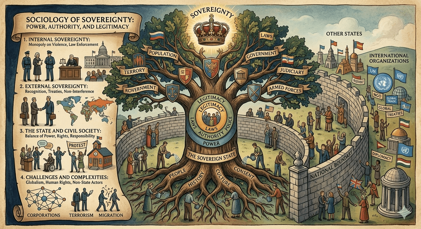 Sociological Visualization of State Sovereignty and Globalization