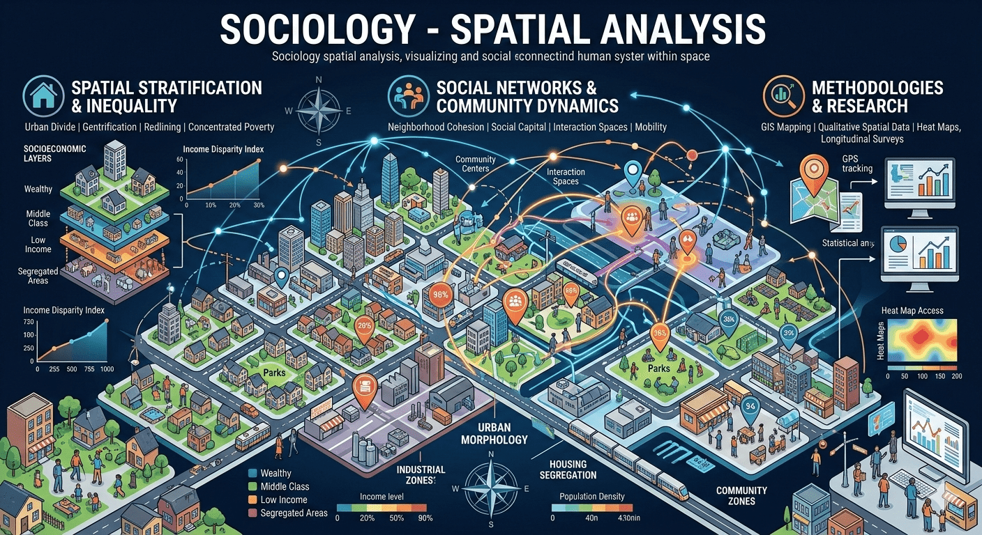 Sociological Visualization of Spatial Structures and Urban Dynamics